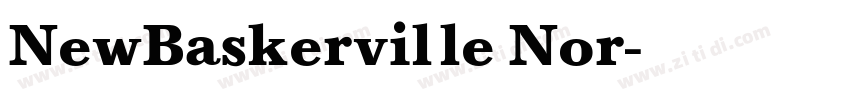 字体NewBaskerville Nor字体转换